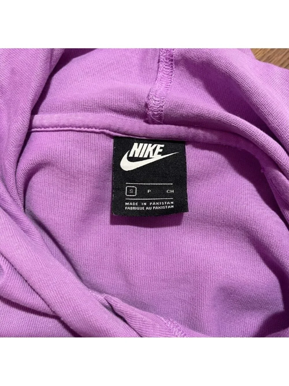 Nike Sportswear Washed Hoodie Women’s Small‎ Light Purple Cotton Pullover